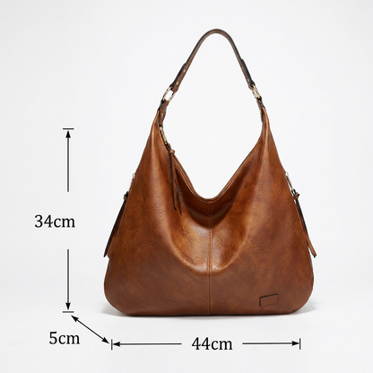 Bolso Hobo Mujer de Cuero Estilo Clásico Hombro