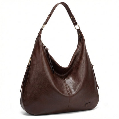 Bolso Hobo Mujer de Cuero Estilo Clásico Hombro