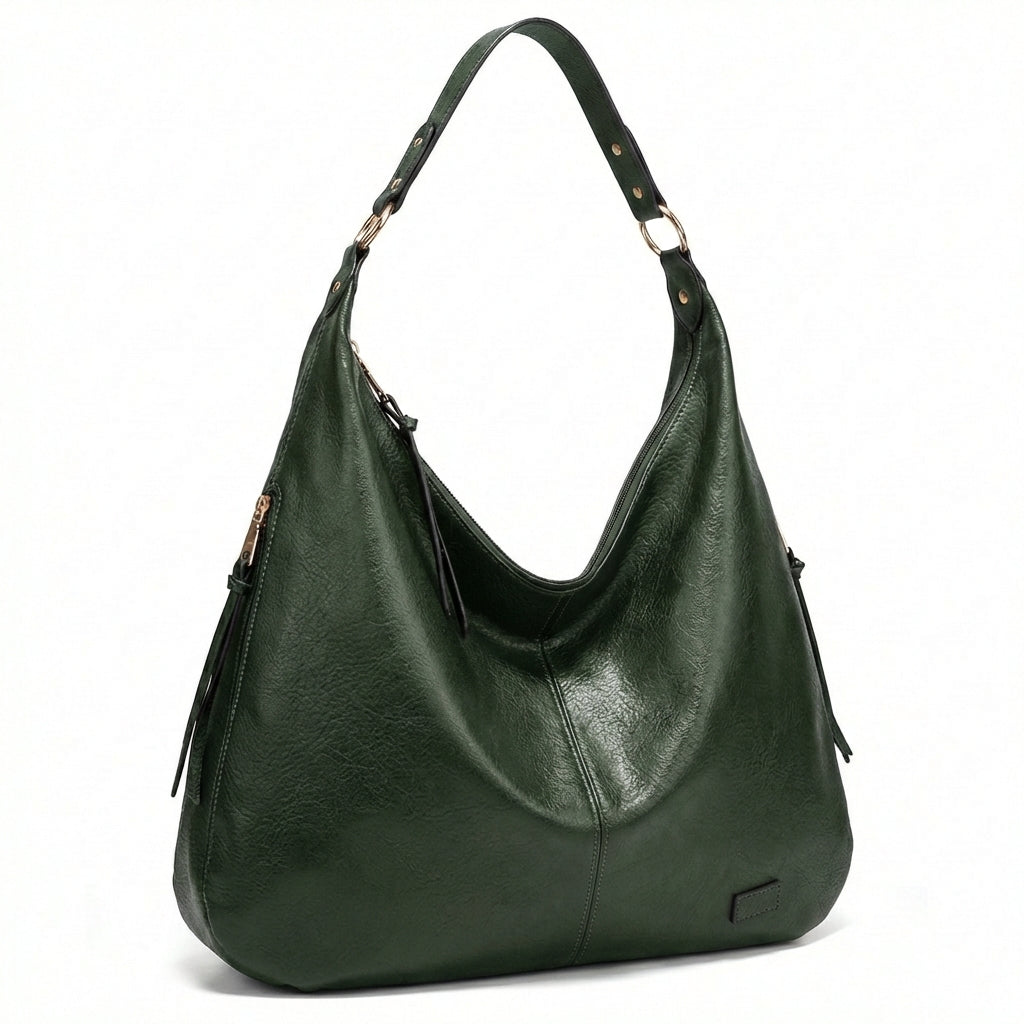 Bolso Hobo Mujer de Cuero Estilo Clásico Hombro