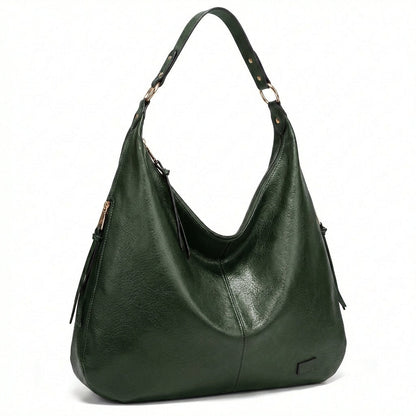 Bolso Hobo Mujer de Cuero Estilo Clásico Hombro