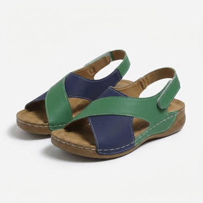 Sandalias Mujer Tiras Cruzadas Suela Plana Casual