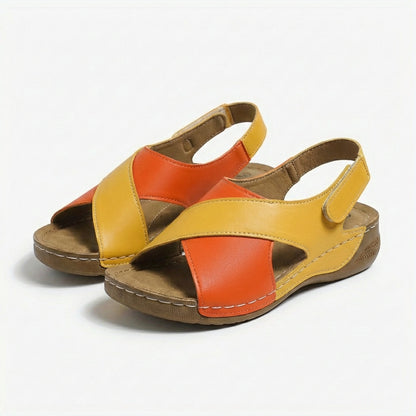 Sandalias Mujer Tiras Cruzadas Suela Plana Casual