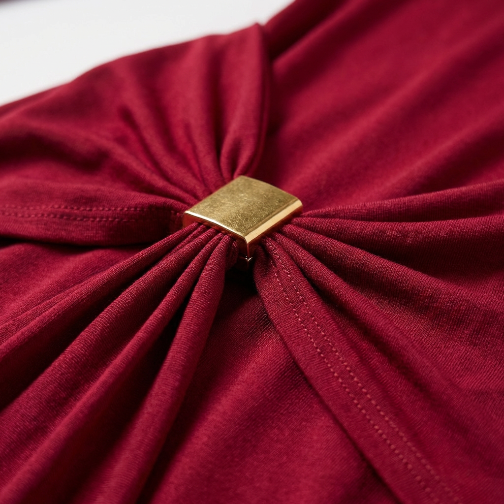 Vestido Fiesta Mujer Hombros Descubiertos Detalle Anudado