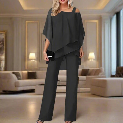 Conjunto Mujer Amplio y Pantalón Manga Corta