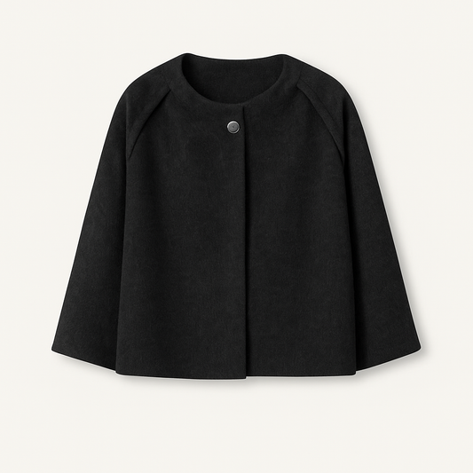 Chaqueta Mujer Corte Recto Cuello Redondo Clásico - Mavetta