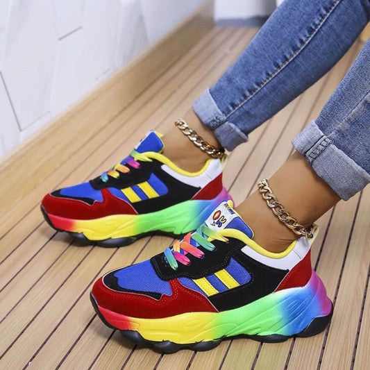 Zapatillas Mujer Combinadas Suela Suave Confort - Mavetta