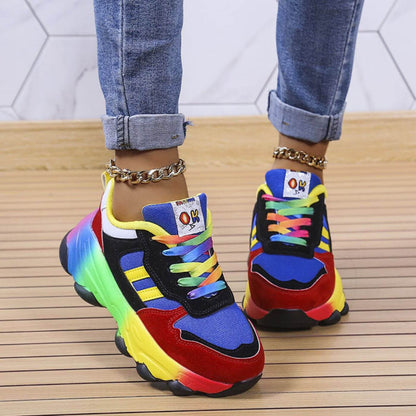 Zapatillas Mujer Combinadas Suela Suave Confort