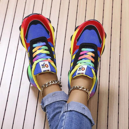 Zapatillas Mujer Combinadas Suela Suave Confort