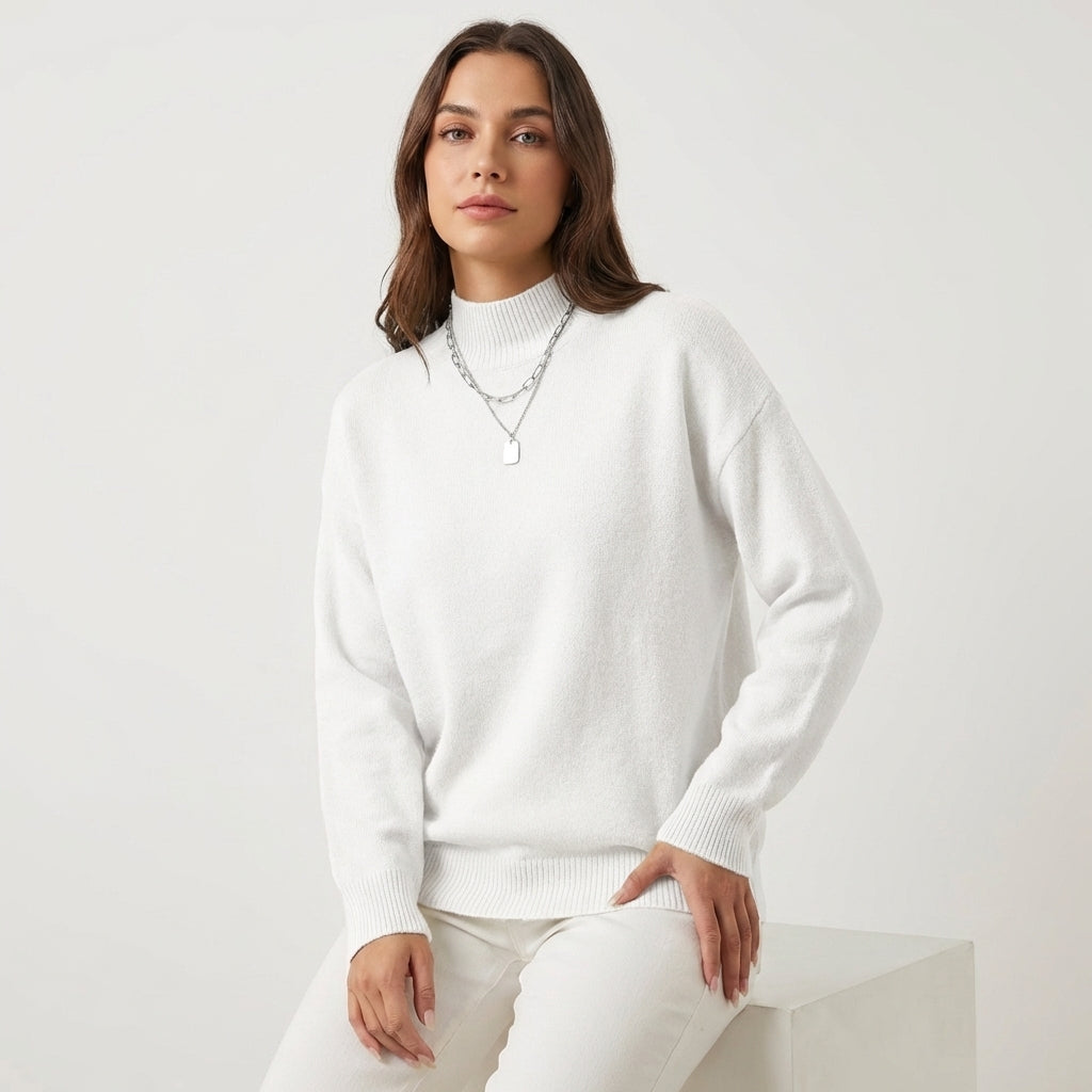 Jersey Mujer Cuello Perkins Suave