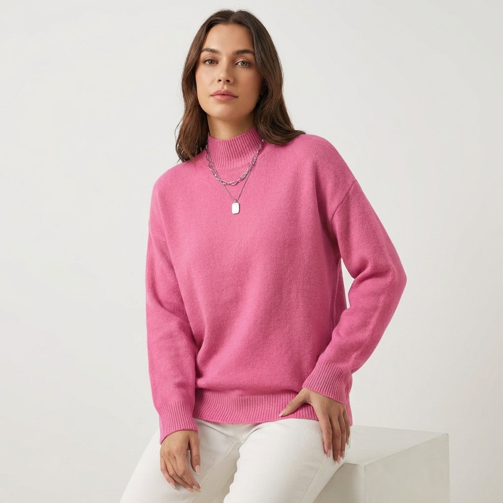 Jersey Mujer Cuello Perkins Suave