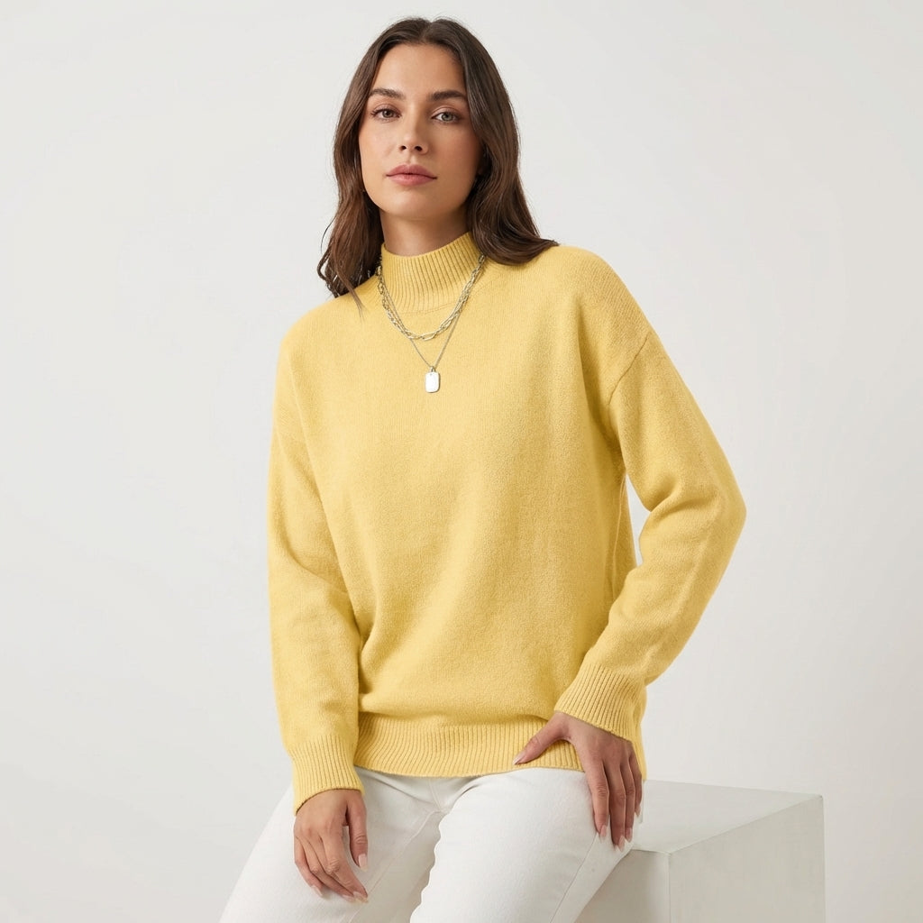 Jersey Mujer Cuello Perkins Suave