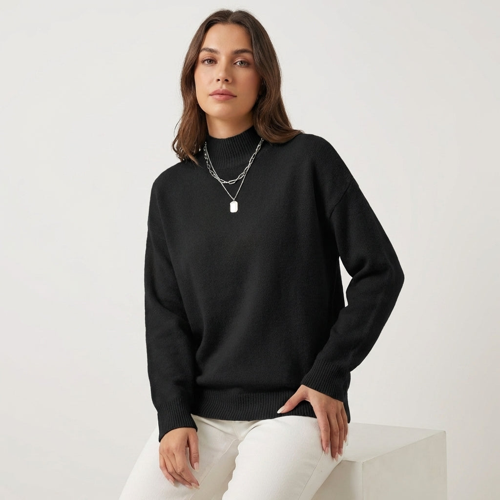 Jersey Mujer Cuello Perkins Suave