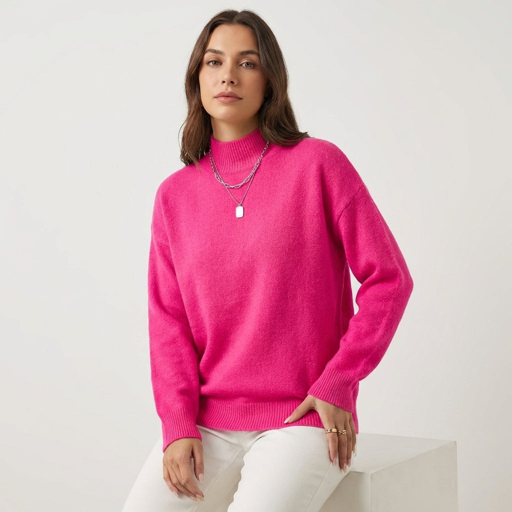 Jersey Mujer Cuello Perkins Suave