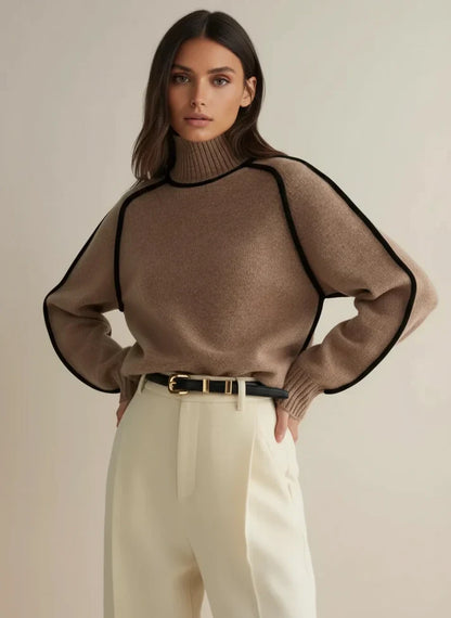 Suéter Mujer Cuello Alto Ajuste Clásico