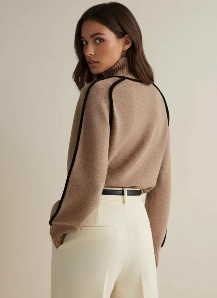 Suéter Mujer Cuello Alto Ajuste Clásico