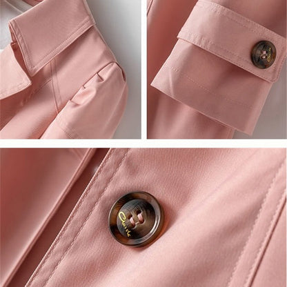 Abrigo Trench Mujer Invierno con Cinturón Ajustable