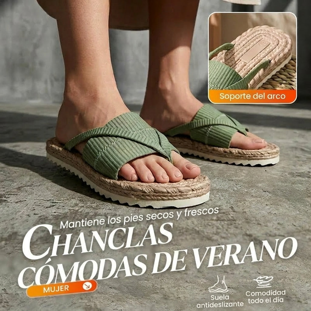 Chanclas Mujer Comodas Veraniegas Ajuste Clasico - Mavetta