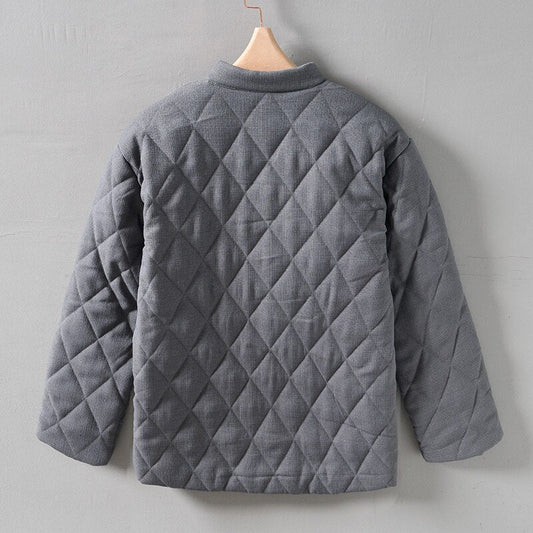 Chaqueta Acolchada Hombre con Botones y Cuello Alto - Mavetta