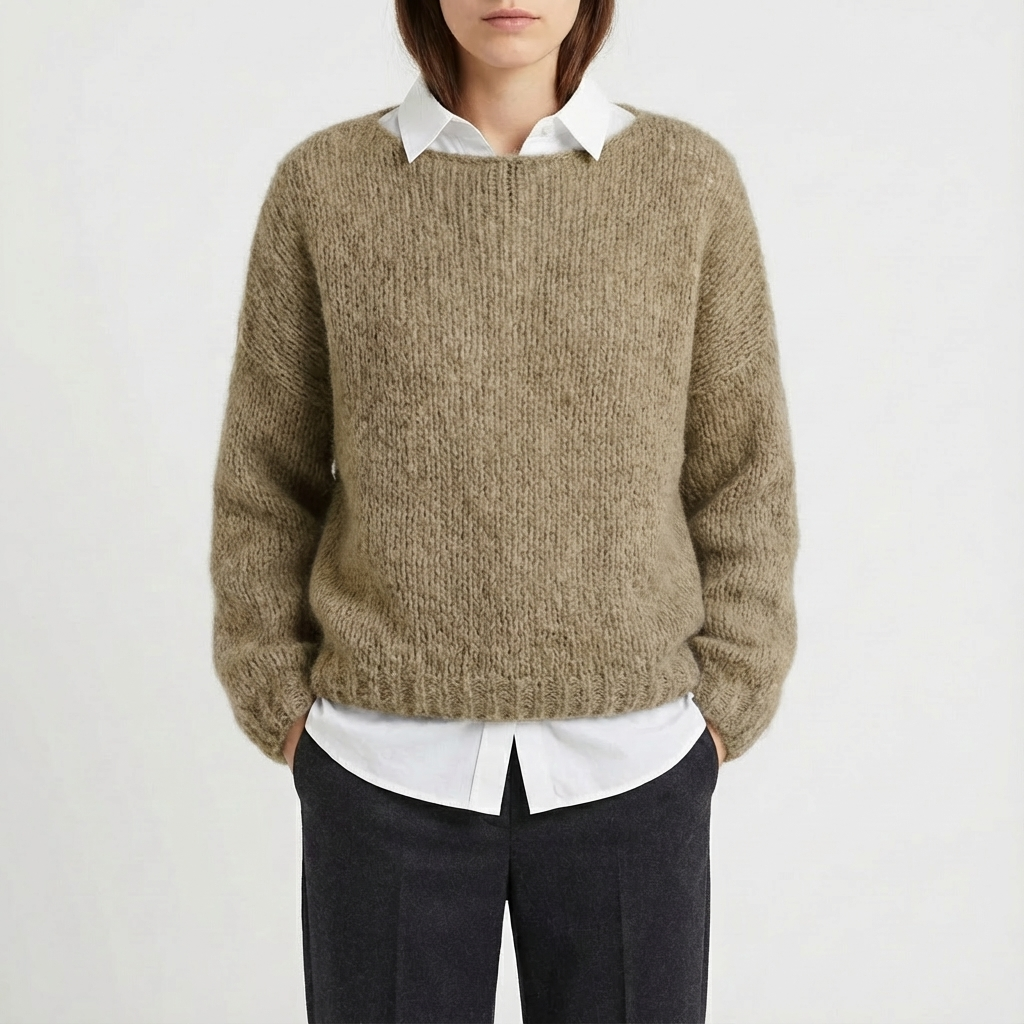 Suéter Mujer Oversized Corte Amplio