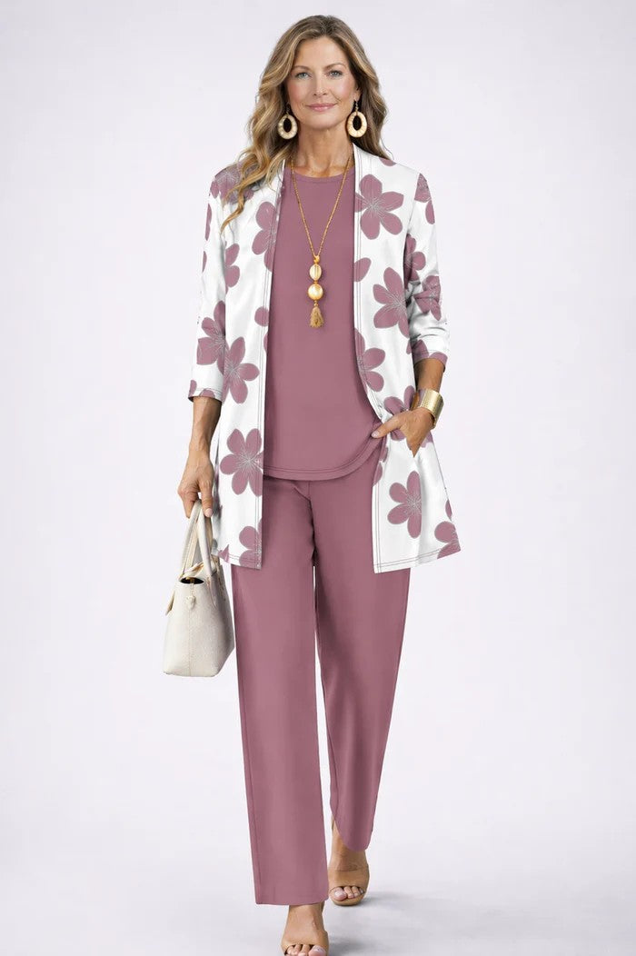 Conjunto Mujer de Tres Piezas Ajuste Clasico