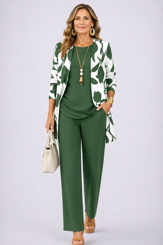 Conjunto Mujer Tres Piezas Casual - Mavetta