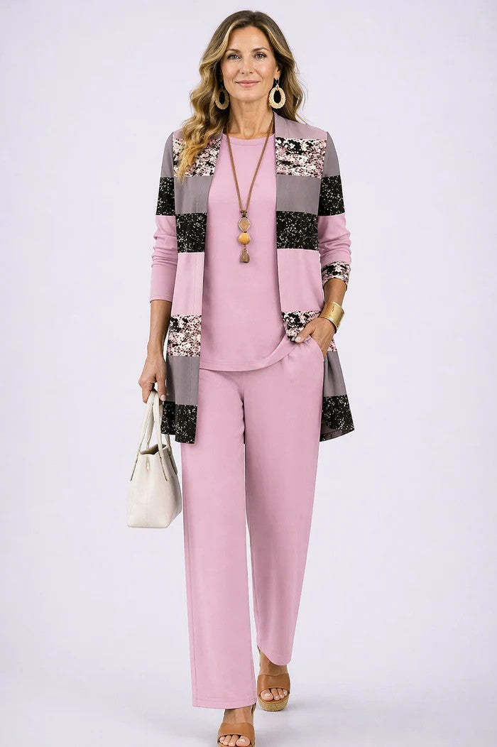 Conjunto Mujer de Tres Piezas Ajuste Clasico