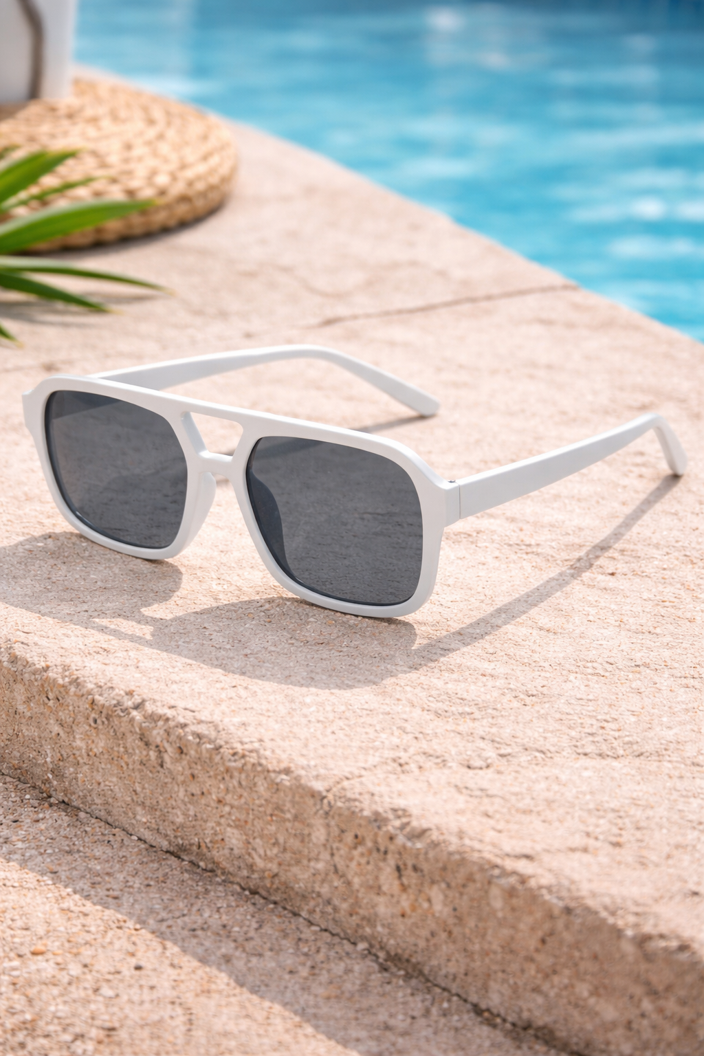 Gafas de Sol Unisex Montura Plástico Ligera Rectangular Protección UV