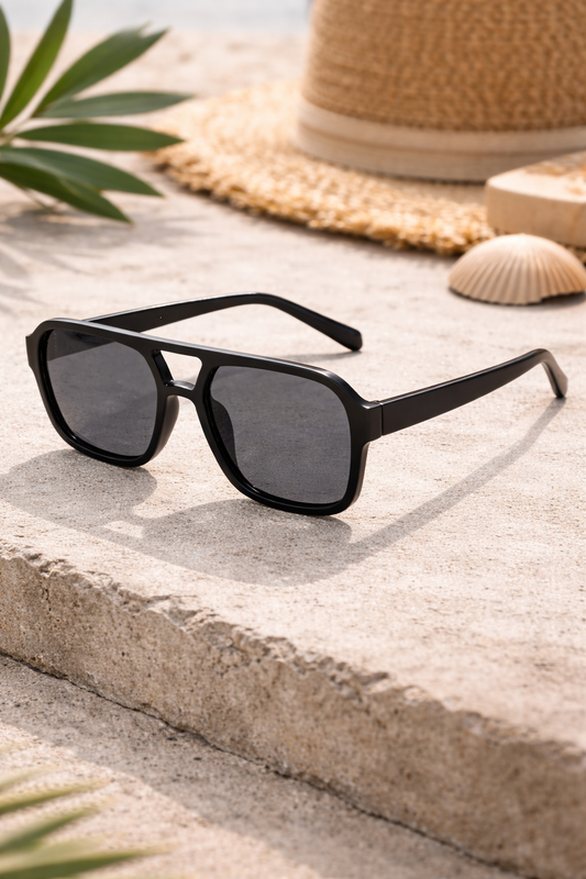 Gafas de Sol Unisex Montura Plástico Ligera Rectangular Protección UV - Mavetta