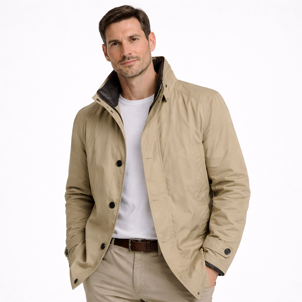 Chaqueta Hombre Impermeable Diseño Moderno Ajuste Confort - Mavetta