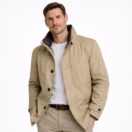 Chaqueta Hombre Impermeable Diseño Moderno Ajuste Confort - Mavetta