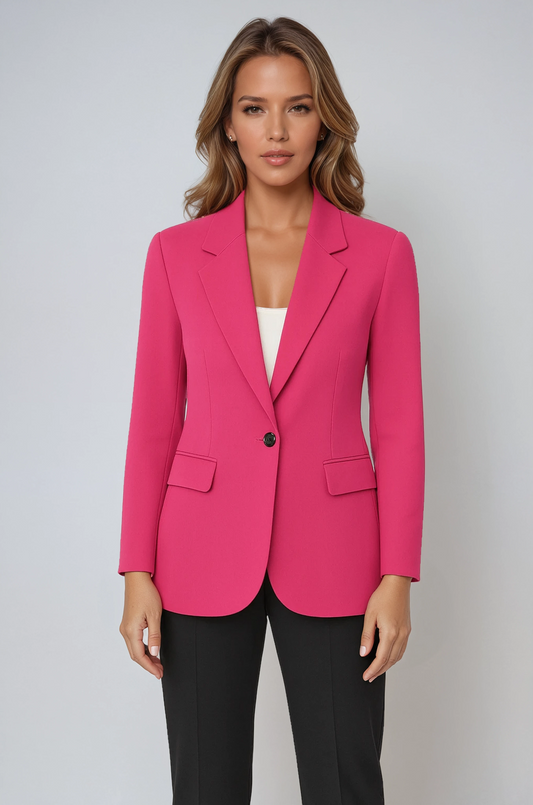 Blazer mujer con cierre de botones y bolsillos funcionales - Mavetta
