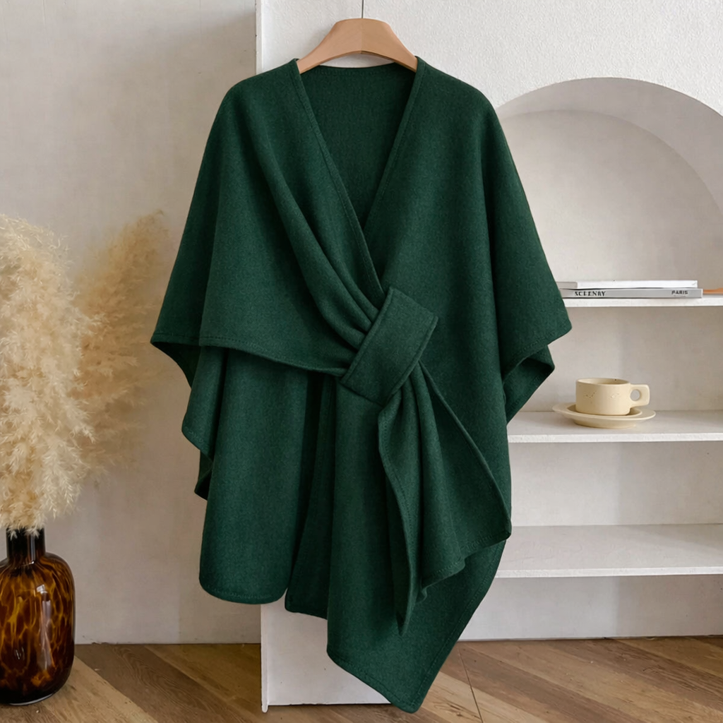 Poncho Bufanda Mujer de Punto Elegante Suave