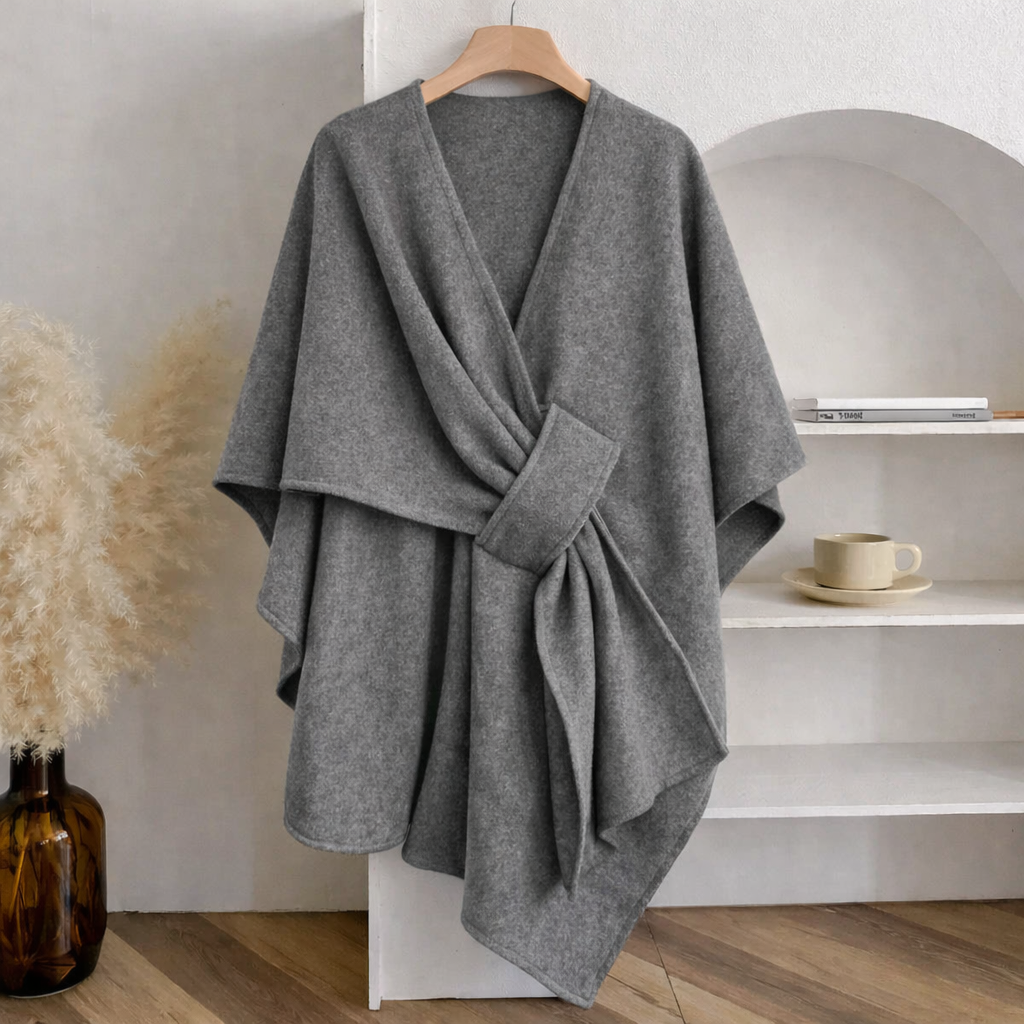 Poncho Bufanda Mujer de Punto Elegante Suave