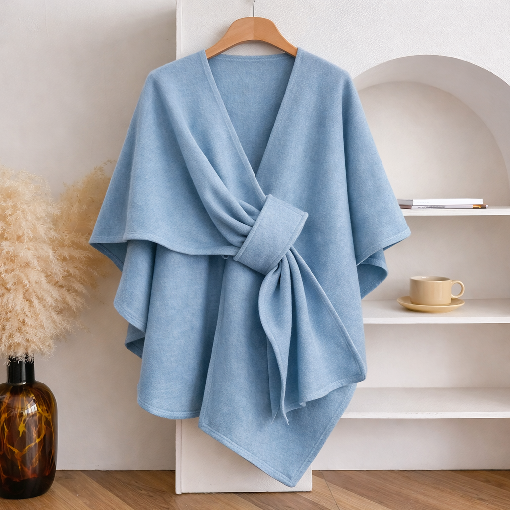 Poncho Bufanda Mujer de Punto Elegante Suave