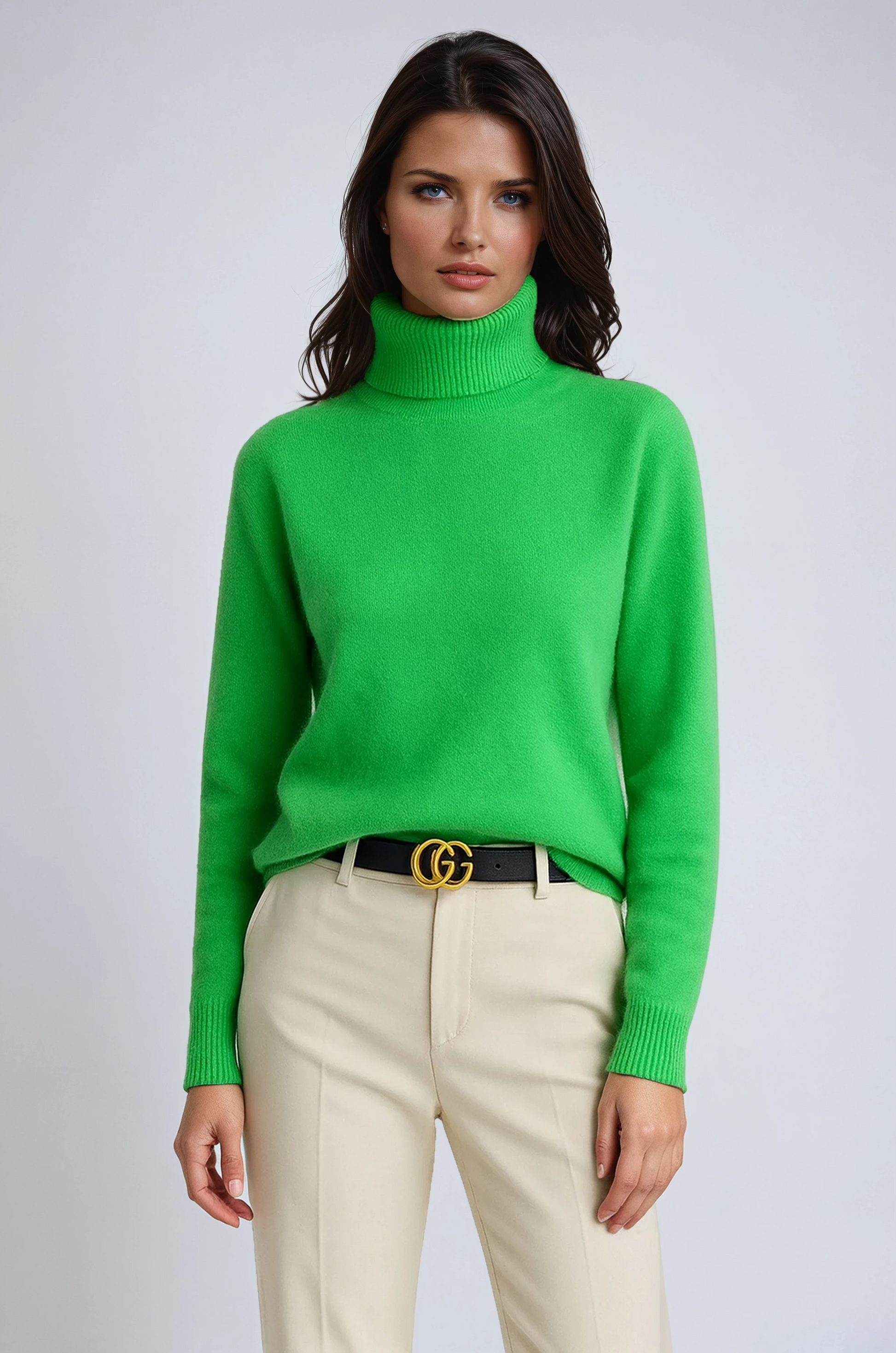 Jersey Mujer de Punto Grueso Cuello Alto Calido - Mavetta