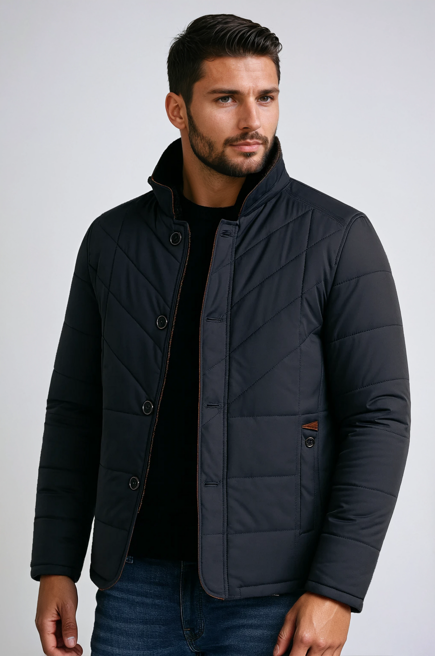 Chaqueta Hombre Invierno Cuello Alto Cremallera - Mavetta