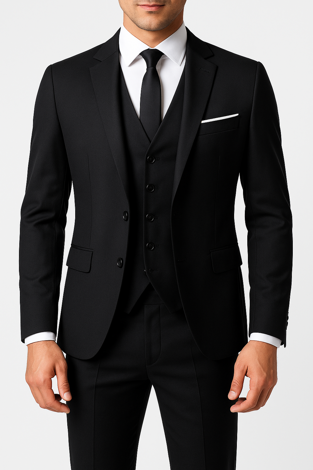 Traje hombre tres piezas corte slim formal ceremonia - Mavetta