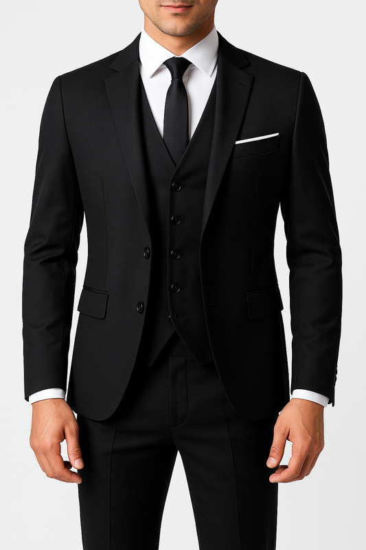 Traje hombre tres piezas corte slim formal ceremonia - Mavetta