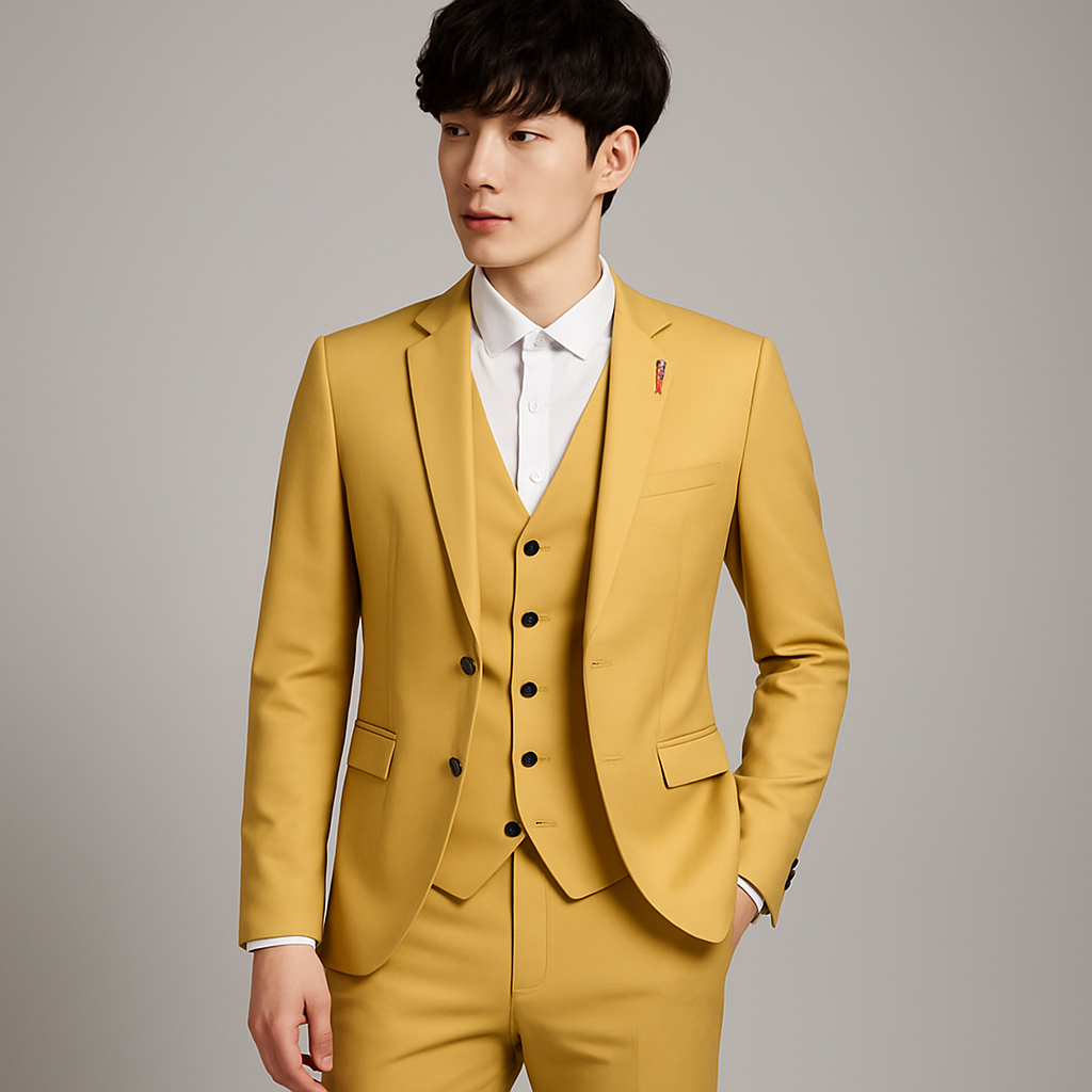 Traje Hombre Tres Piezas Clásico Ajuste Elegante - Mavetta