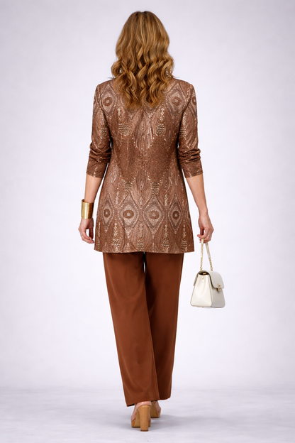 Conjunto Mujer Tres Piezas Comodo Ajuste Casual