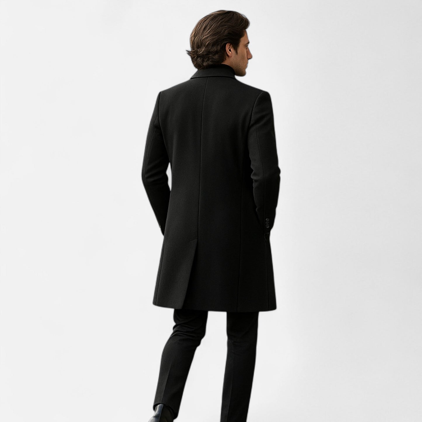 Abrigo Hombre Lana Estilo Business Casual