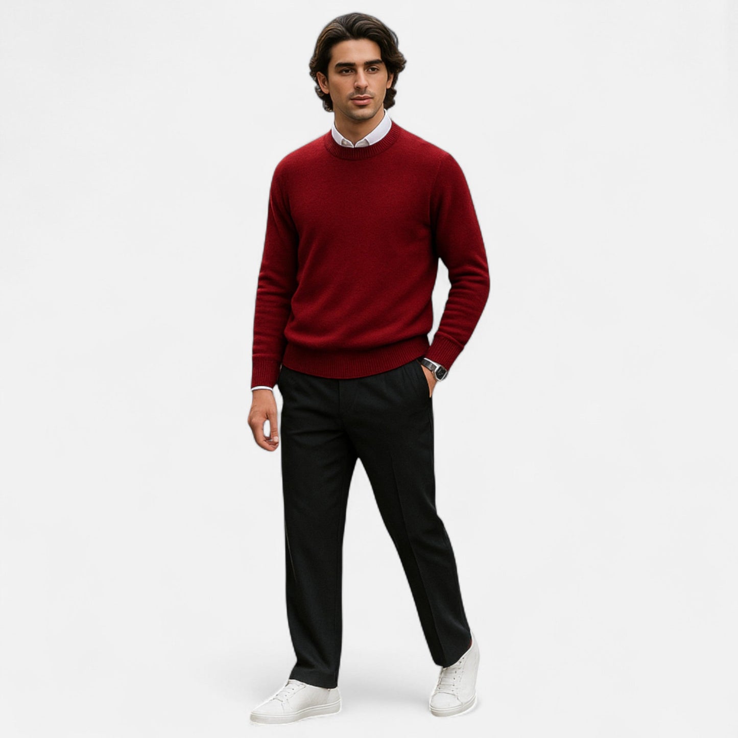 Jersey Hombre Textura Fina Corte Clásico