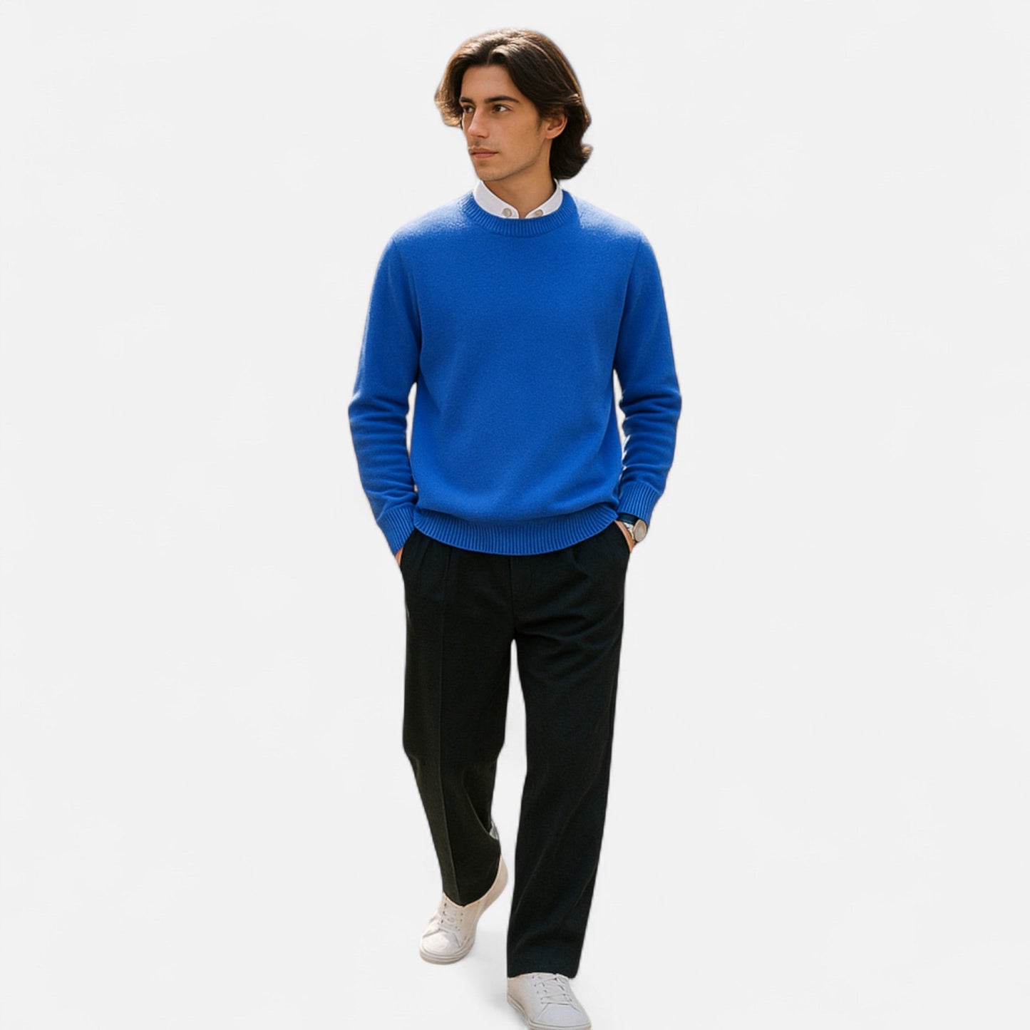 Jersey Hombre Textura Fina Corte Clásico