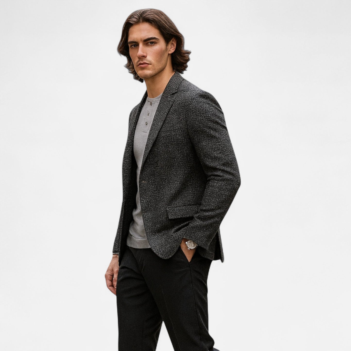 Blazer Hombre de Cachemira Corte Clásico