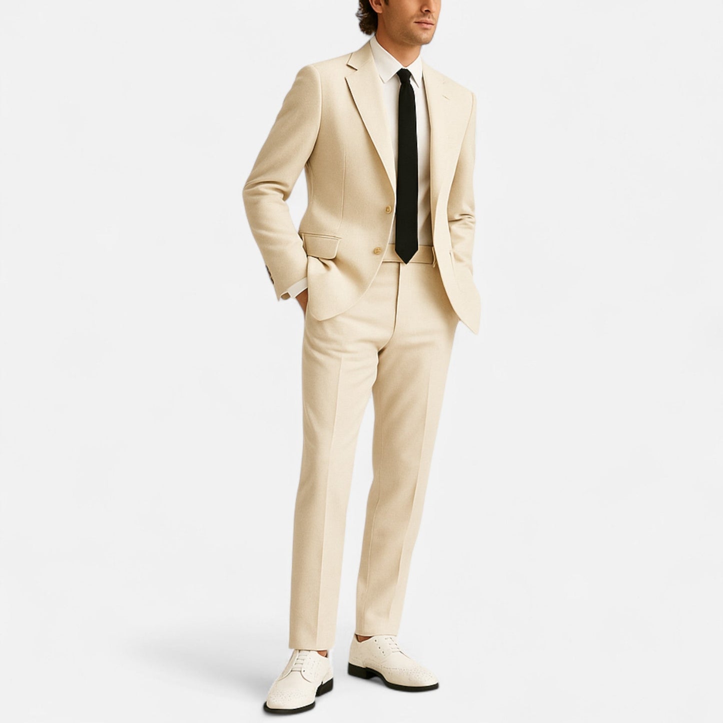Zapatos Formales Hombre Estilo Inglés Perforado