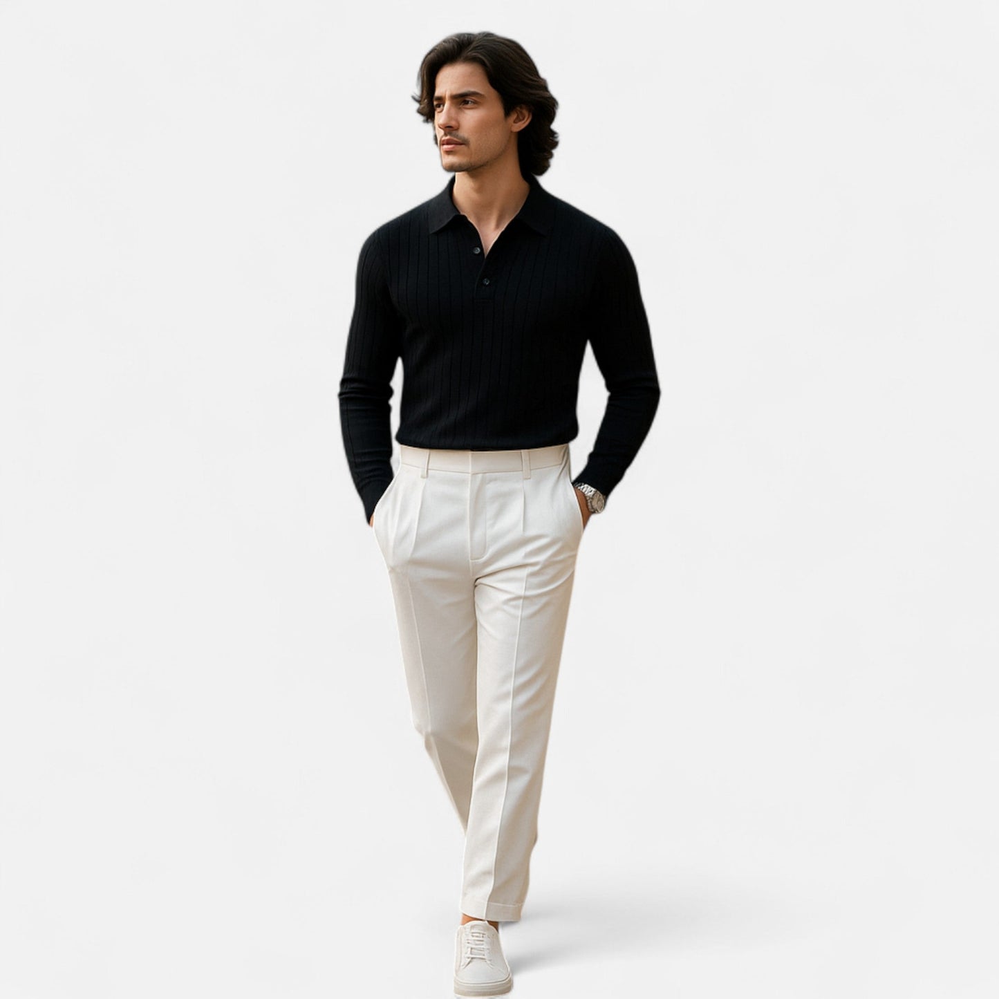 Camisa Polo Hombre Punto Ligero Corte Clasico
