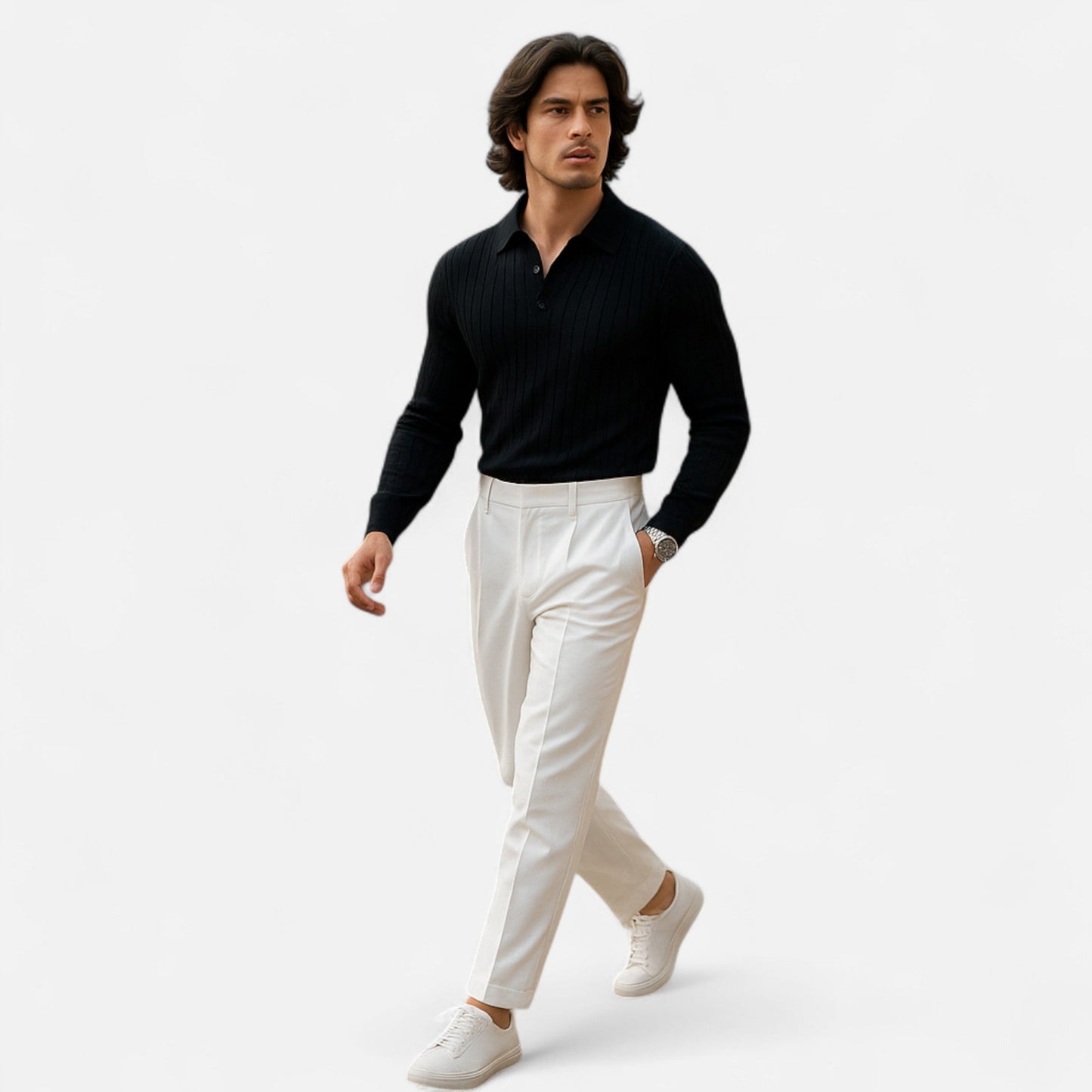 Camisa Polo Hombre Punto Ligero Corte Clasico