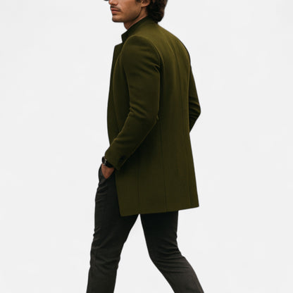Abrigo Hombre de Lana Corte Clásico Elegante