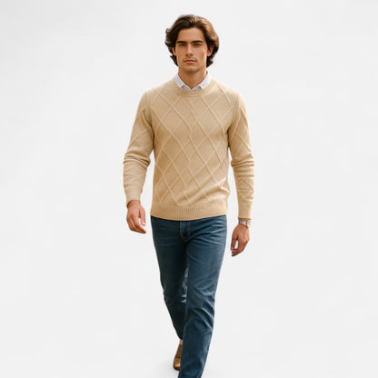 Jersey Hombre de Cachemira Punto Argyle