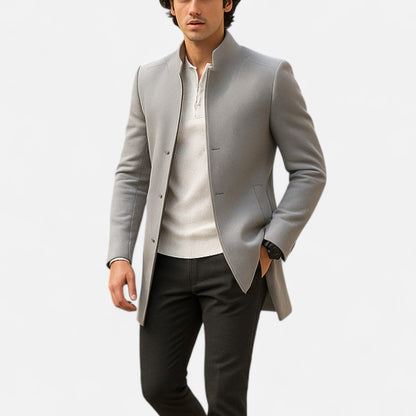 Abrigo Hombre de Lana Corte Clásico Elegante